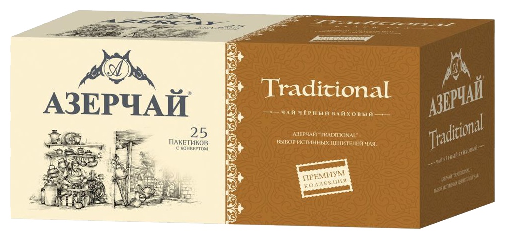 Чай АЗЕРЧАЙ Премиум Традициональ черный 25пак