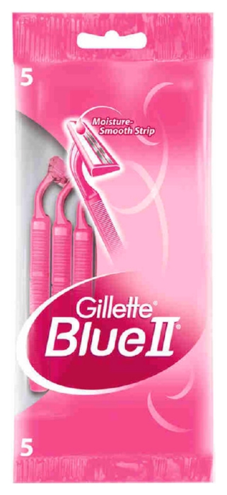 Станок для бритья ЖИЛЛЕТ Блю2 одноразовый для женщин 5шт