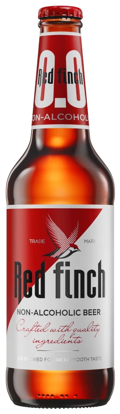 Пиво РЕД ФИНЧ светлое пастер б/а ст/б 0.45л