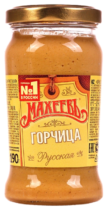 Горчица МАХЕЕВЪ Русская ст/б 190г