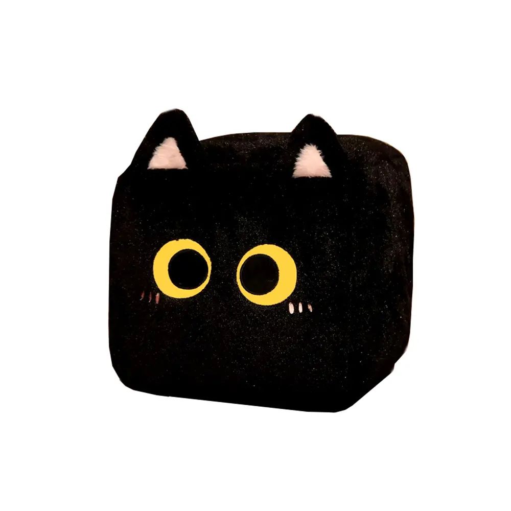 Игрушка мягкая ТАМ-ТАМ Кот-кубик черный арт.2311379003-1