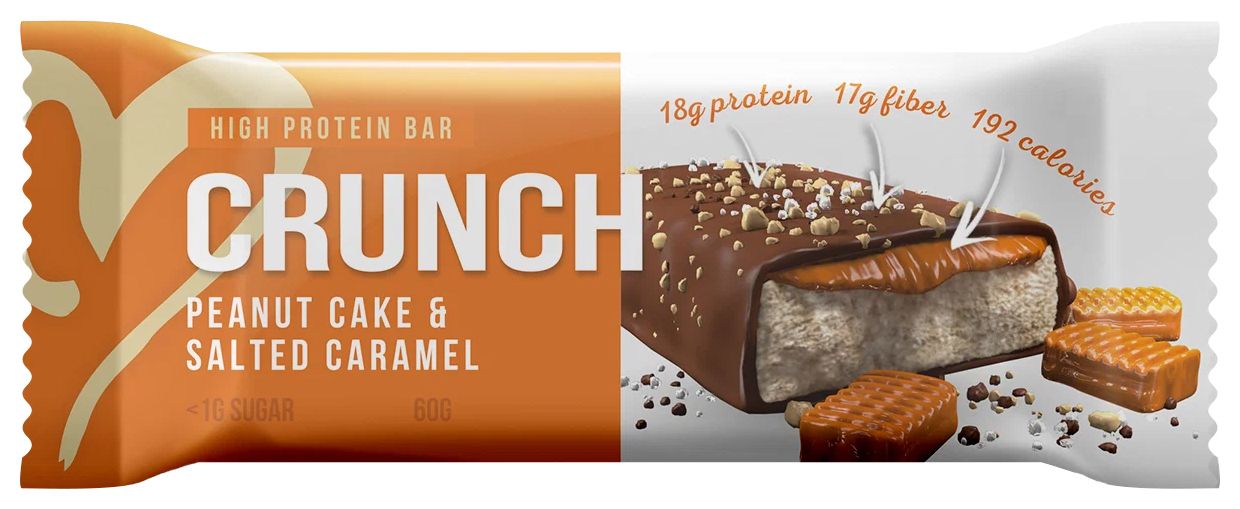 Батончик КРАНЧ Арахисовый пирог и соленая карамель 60г