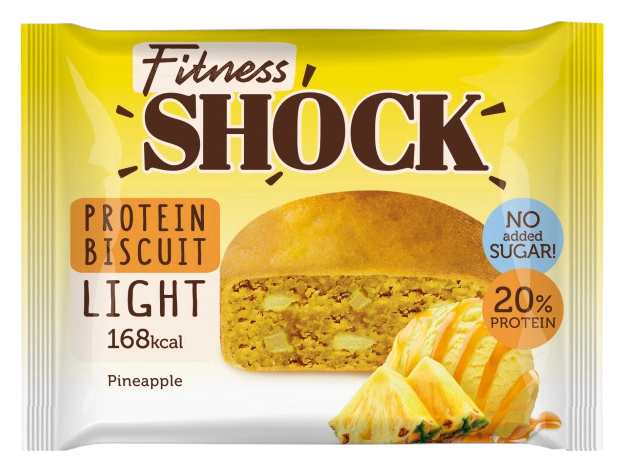 Печенье ФИТНЕС ШОК ананас протеиновое 40г