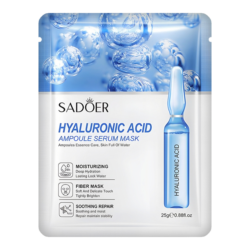 Маска для лица САДОЕР с гиалуроновой кислотой тканевая