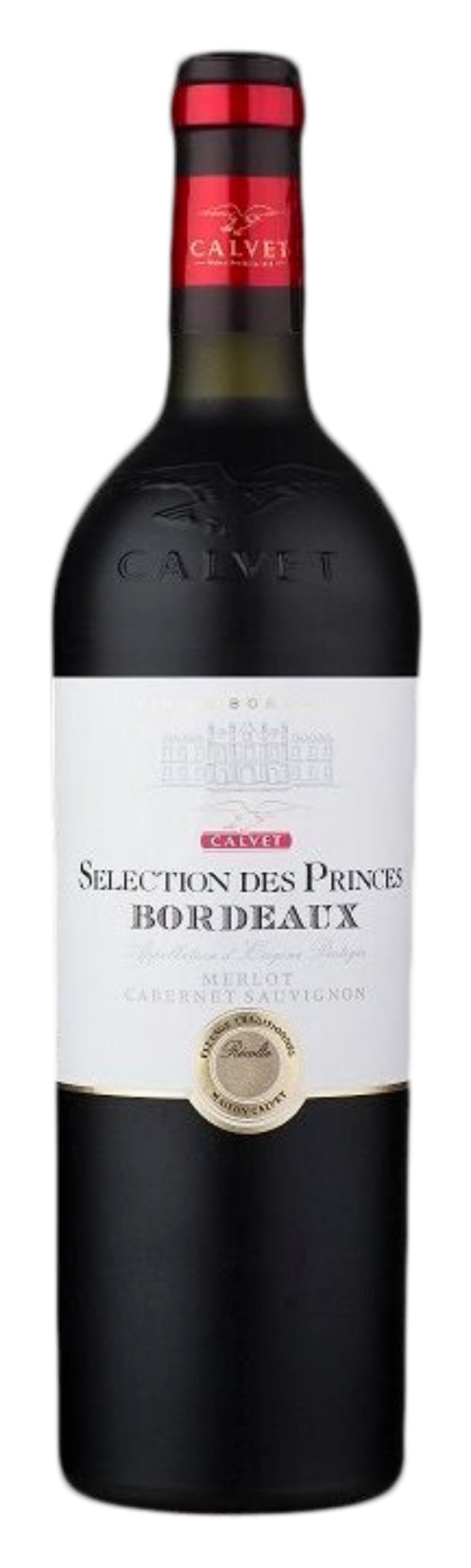 Вино КАЛЬВЕ Селексьон де Принс Бордо красное сух 13% ст/б 0.75л