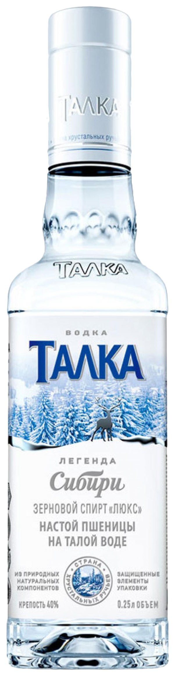 Водка ТАЛКА 40% 0.25л