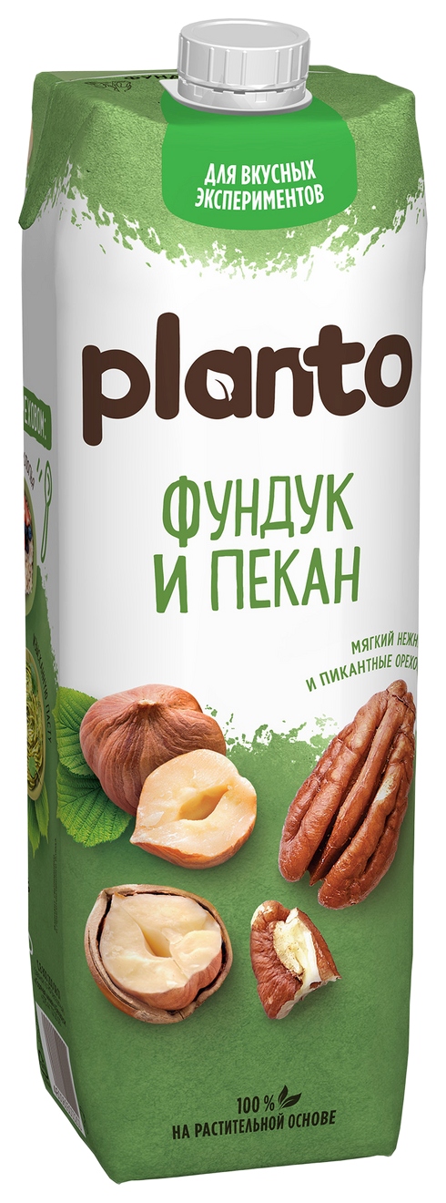 Напиток ореховый ПЛАНТО фундук пекан ультрапастер 1% 1л