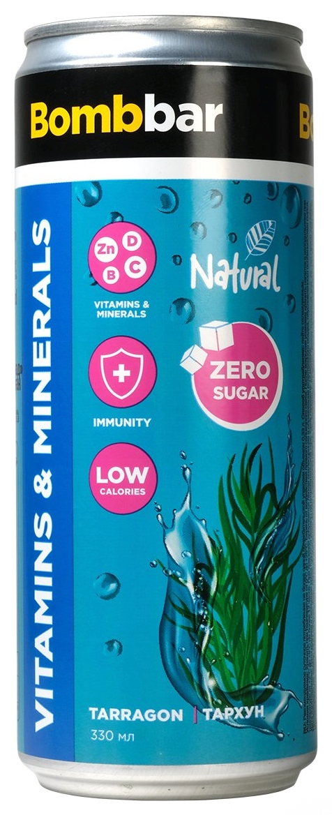 Напиток БОМББАР Лимонад с экстрактом тархуна ж/б 330мл