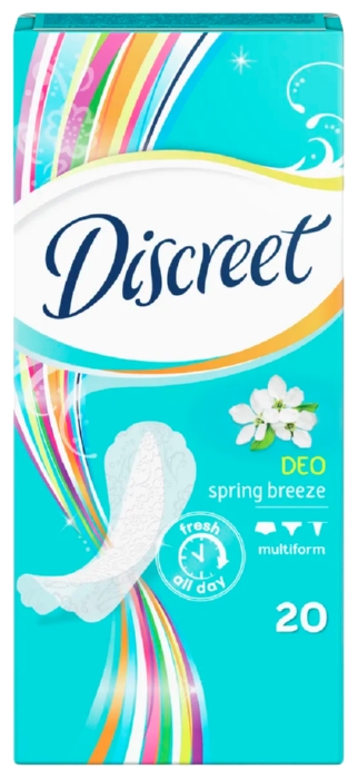 Прокладки ежедневные ДИСКРИТ Весенний бриз део 20шт