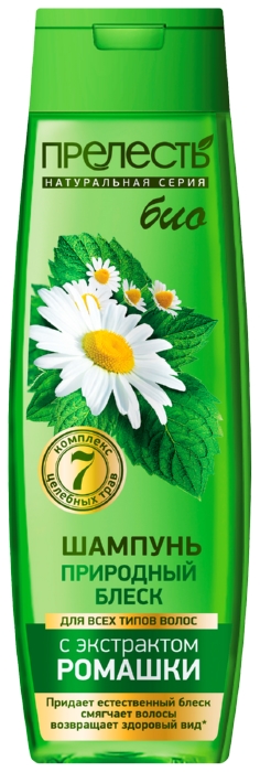 Шампунь ПРЕЛЕСТЬ БИО Природный блеск 400мл