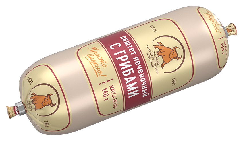 Паштет СПК печеночный с грибами 140г