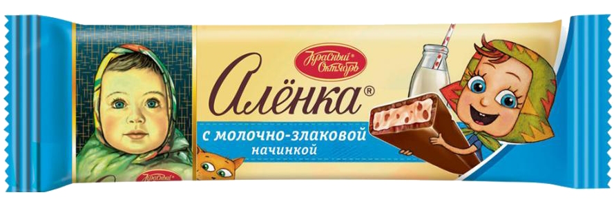 Шоколад КРАСНЫЙ ОКТЯБРЬ Аленка с молочно-злаковой начинкой 45г