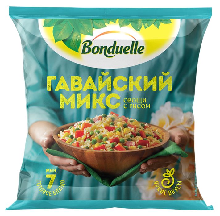 Овощи БОНДЮЭЛЬ Гавайский микс с рисом с/м 400г