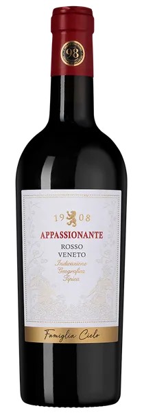 Вино АПАСИОНАНТЕ Россо красное п/сух 14% ст/б 0.75л