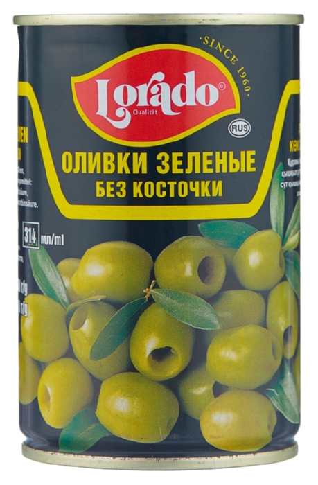 Оливки ЛОРАДО б/к ж/б 314мл