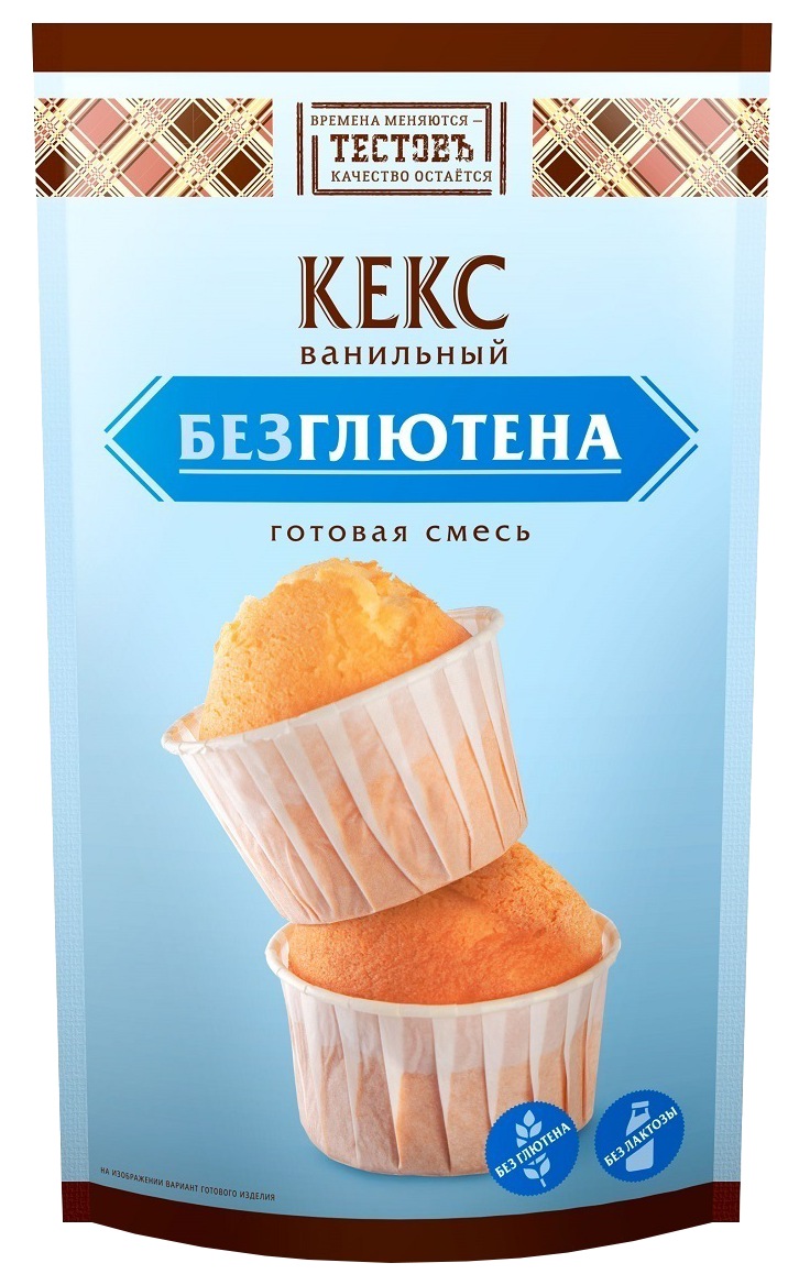 Смесь ТЕСТОВЪ Кекс ванильный без глютена 250г
