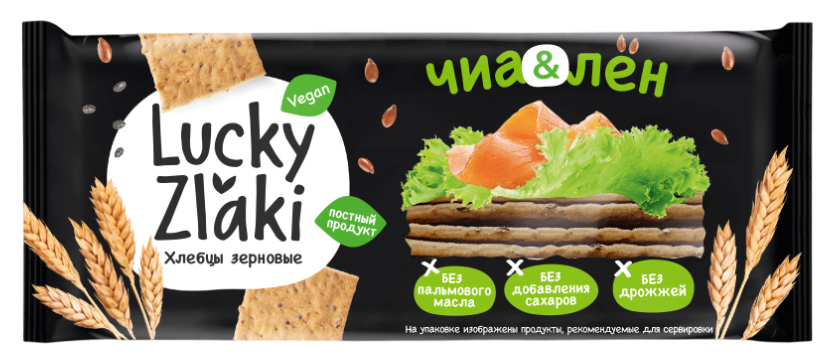 Хлебцы ЛАКИ ЗЛАКИ Чиа&лен 105г