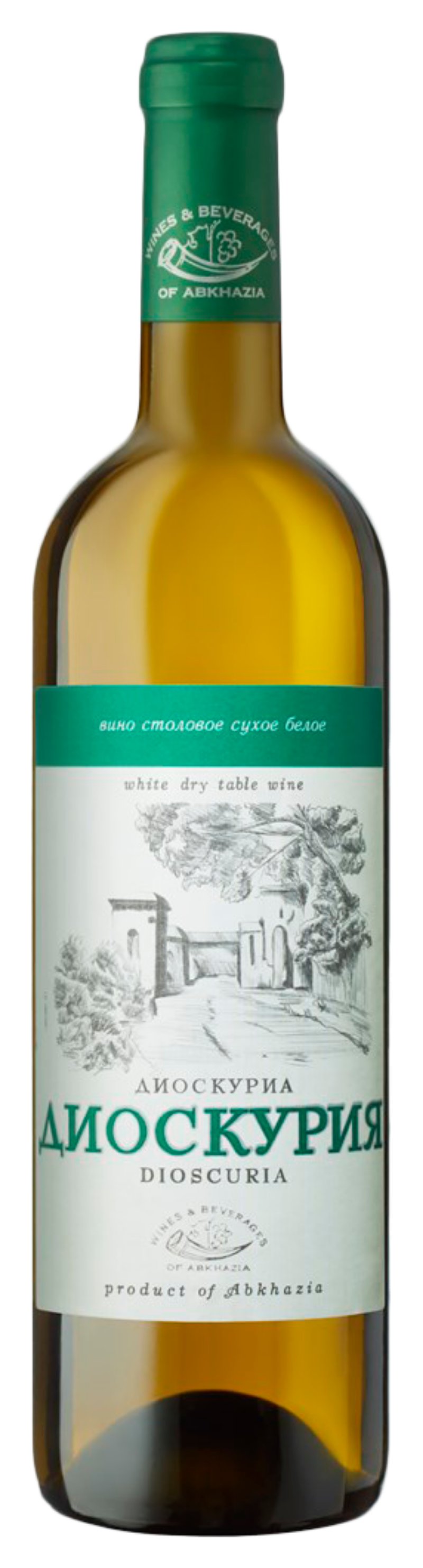 Вино АБХАЗИЯ Диоскурия белое сух 11% ст/б 0.75л