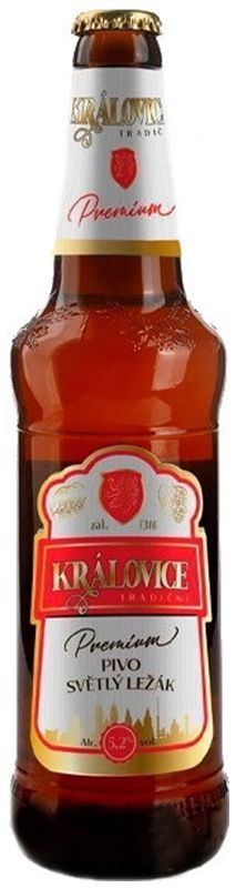 Пиво КРАЛОВИЦЕ Традични Премиум Лежак светлое фильтрованное пастер 5% ст/б 0.5л