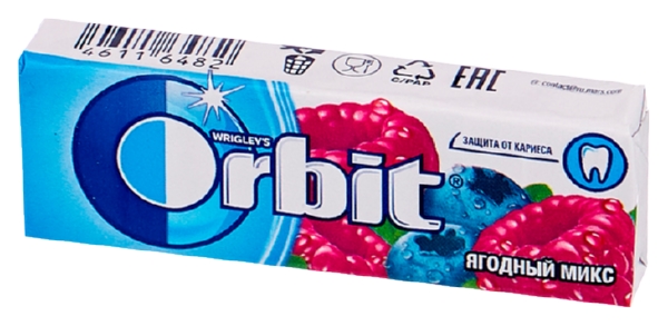 Жевательная резинка ОРБИТ Ягодный микс 13.6г
