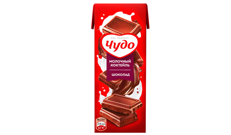 Коктейль молочный ЧУДО шоколадный бзмж 3% 200мл
