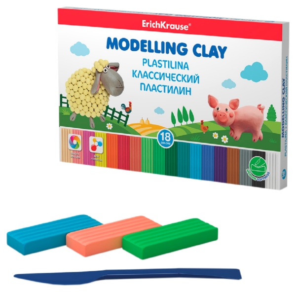 Пластилин ЭРИК КРАУЗЕ Классический 18цв