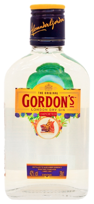 Джин ГОРДОНС Лондон Драй 40% ст/б 0.2л