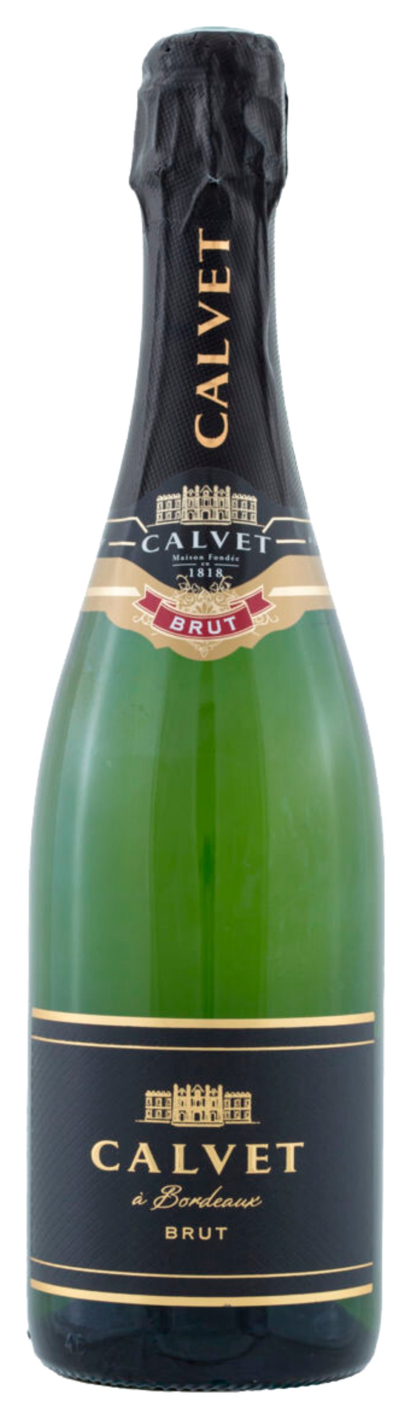 Игристое вино КАЛЬВЕ Креман де Бордо белое брют 12% ст/б 0.75л