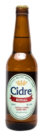 Сидр РОЯЛ ФРУТ Яблочный п/сух 5% ст/б 0.33л