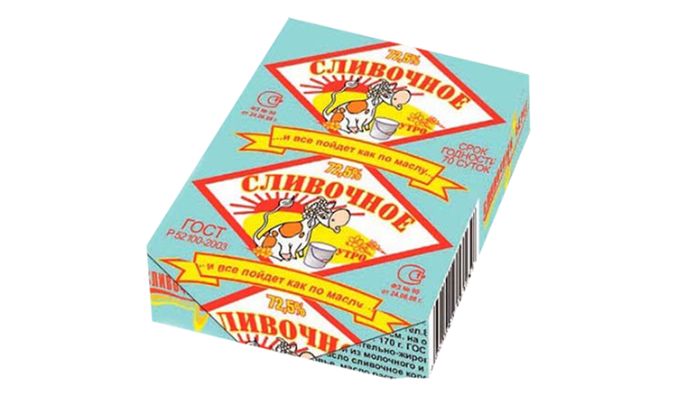 Спред растительно-жировой СЛИВОЧНЫЙ БЕРЕГ Новосибирское утро сзмж 72.5% 170г