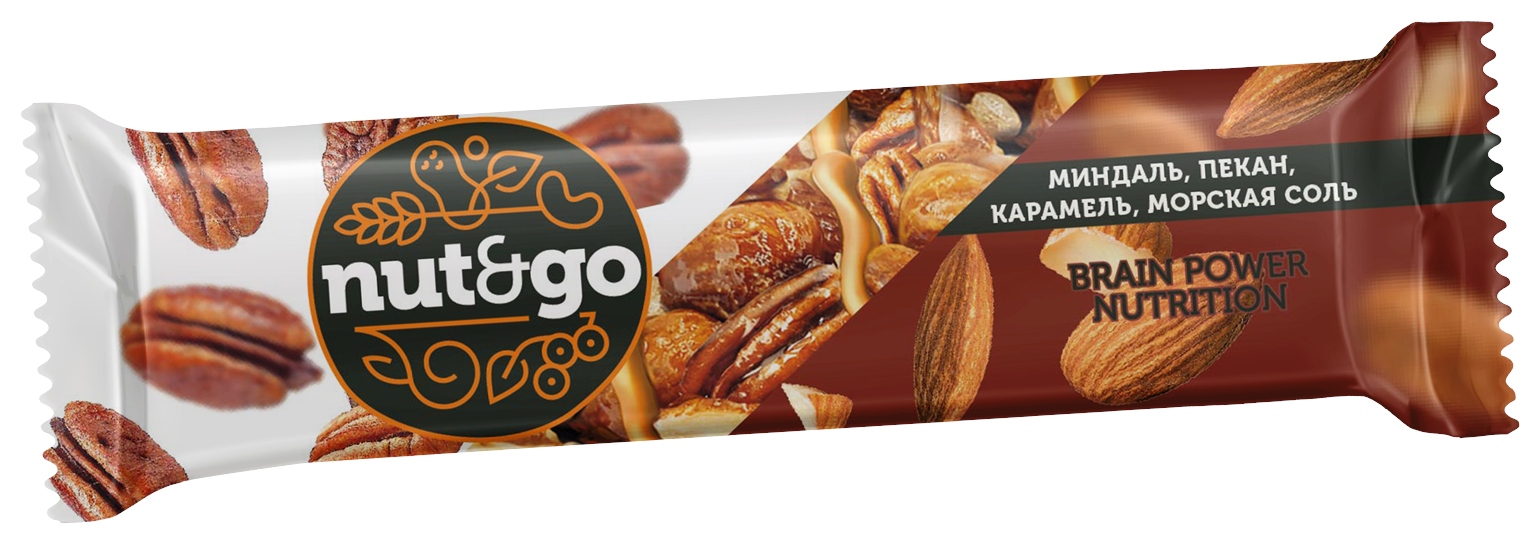 Батончик НАТ&ГОУ миндальный с пеканом 36г