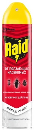 Аэрозоль РЕЙД от ползающих насекомых 300мл