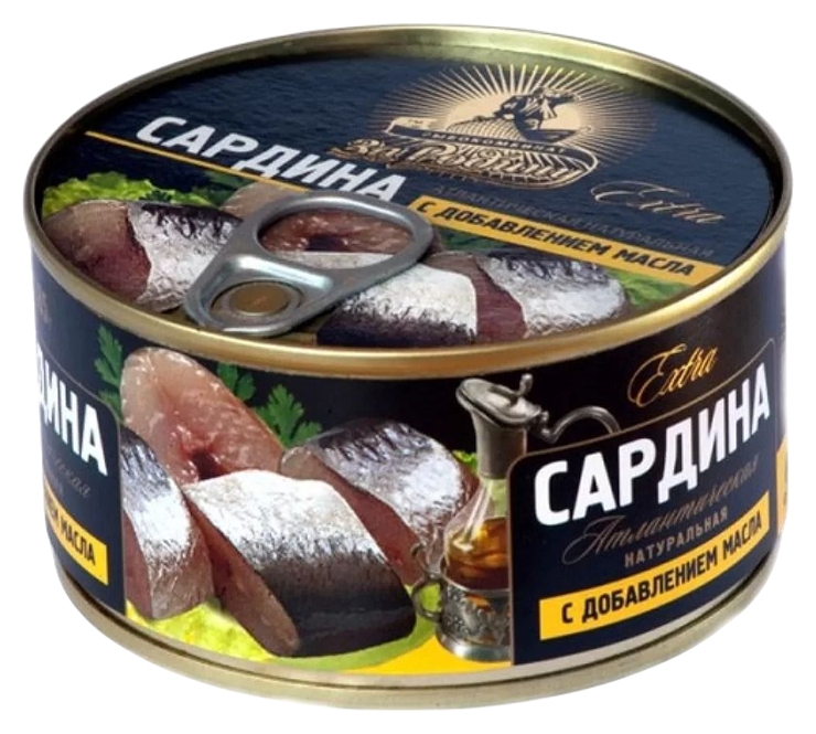 Сардина ЗА РОДИНУ атлантическая с д/м ж/б ключ 185г