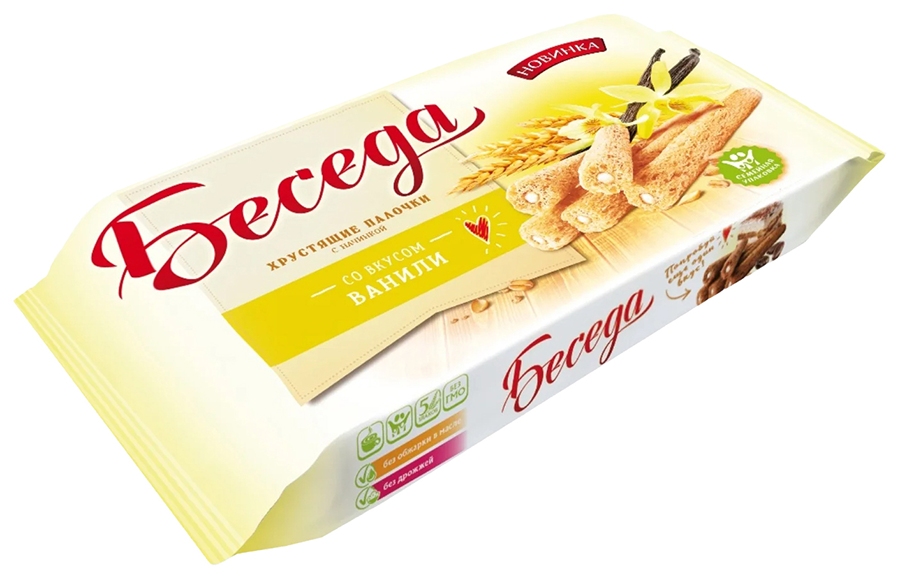 Палочки БЕСЕДА хрустящие со вкусом ванили 180г