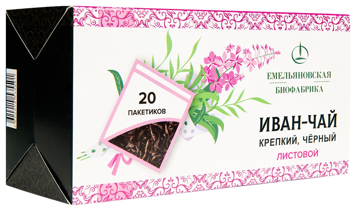 Чайный напиток ЕМЕЛЬЯНОВСКАЯ БИОФАБРИКА Иван-чай 20пак