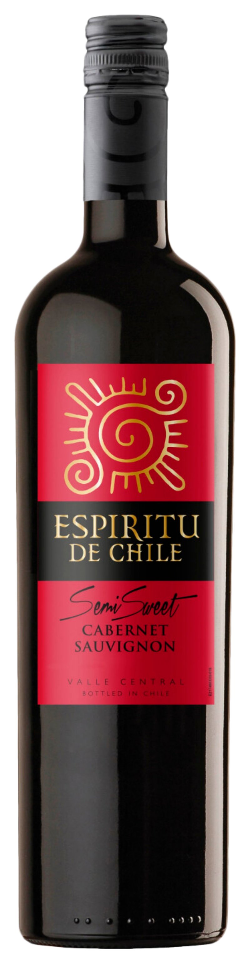 Вино ЕСПИРИТУ де ЧИЛИ Каберне Совиньон красное п/сл 10-15% ст/б 0.75л
