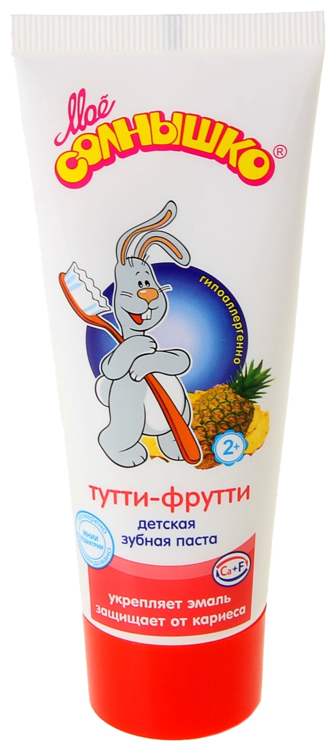 Зубная паста детская МОЕ СОЛНЫШКО Тутти-фрутти 100г