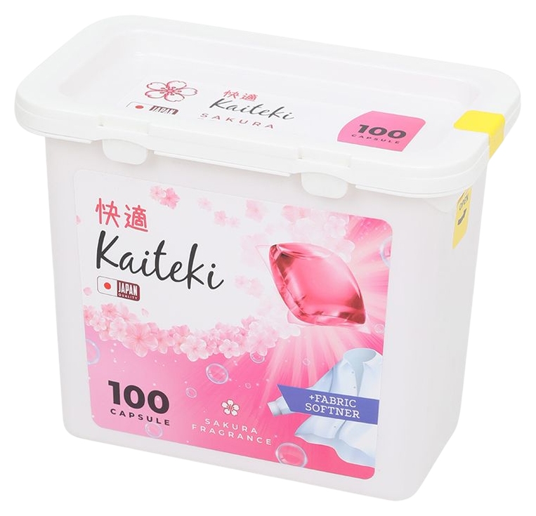Капсулы для стирки КАЙТЕКИ 3в1 Сакура 100шт