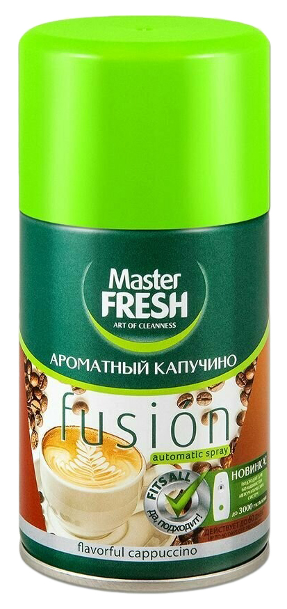 Освежитель воздуха МАСТЕР ФРЕШ Ароматный капучино сменный блок 250мл