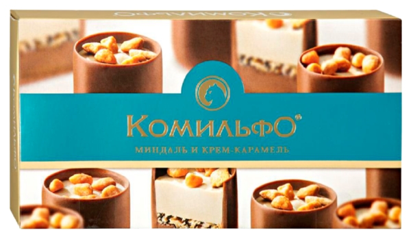 Набор конфет КОМИЛЬФО миндаль крем-карамель 116г