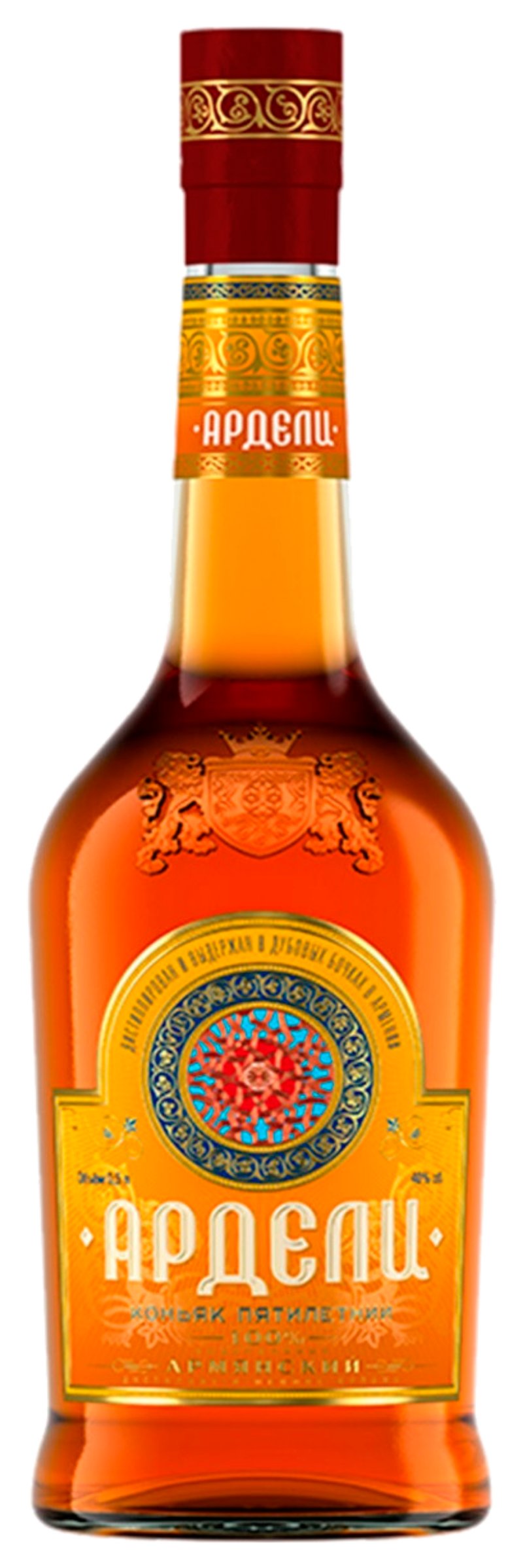 Коньяк АРДЕЛИ 5 лет 40% ст/б 0.5л
