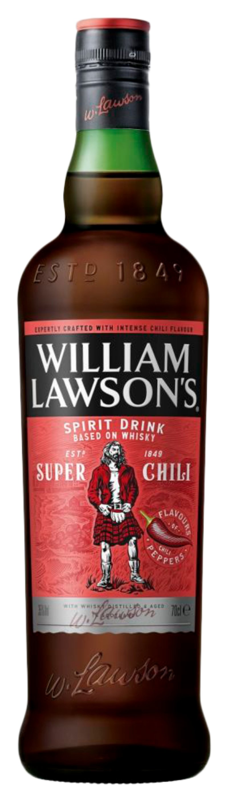 Напиток спиртной ВИЛЬЯМ ЛОУСОНС со вкусом чили 35% ст/б 0.7л