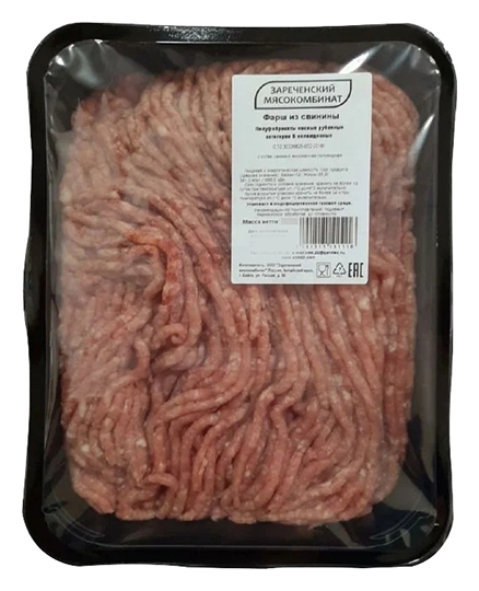 Фарш ЗАРЕЧЕНСКИЙ МК из свинины с/м 800г