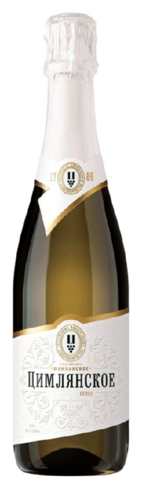 Шампанское ЦИМЛЯНСКОЕ Российское белое п/сух 10.5-13% 0.75л