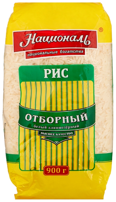 Рис НАЦИОНАЛЬ отборный м/у 900г