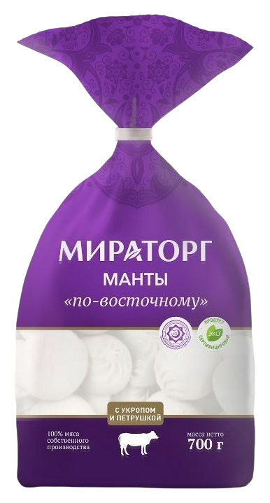 Манты МИРАТОРГ по-восточному 700г