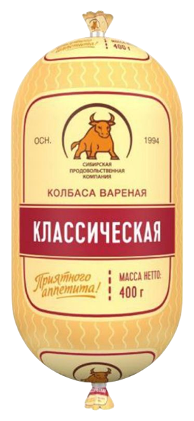 Колбаса СПК Классическая вареная 400г