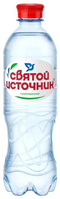 Вода СВЯТОЙ ИСТОЧНИК артезианская 1кат газированная пэт 0.5л