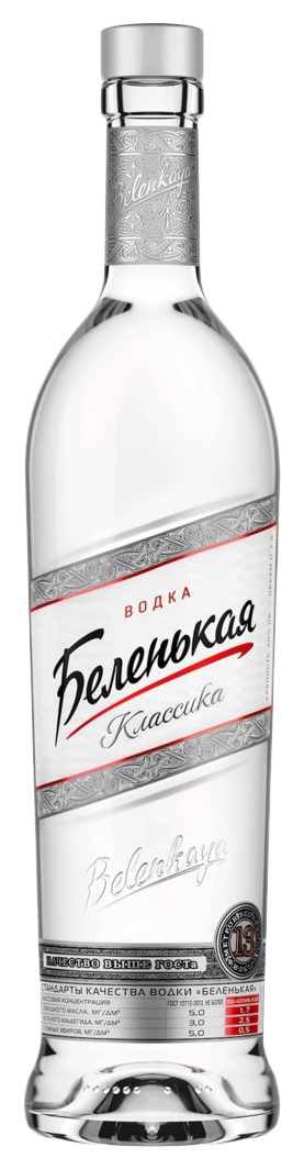 Водка БЕЛЕНЬКАЯ 40% 0.7л