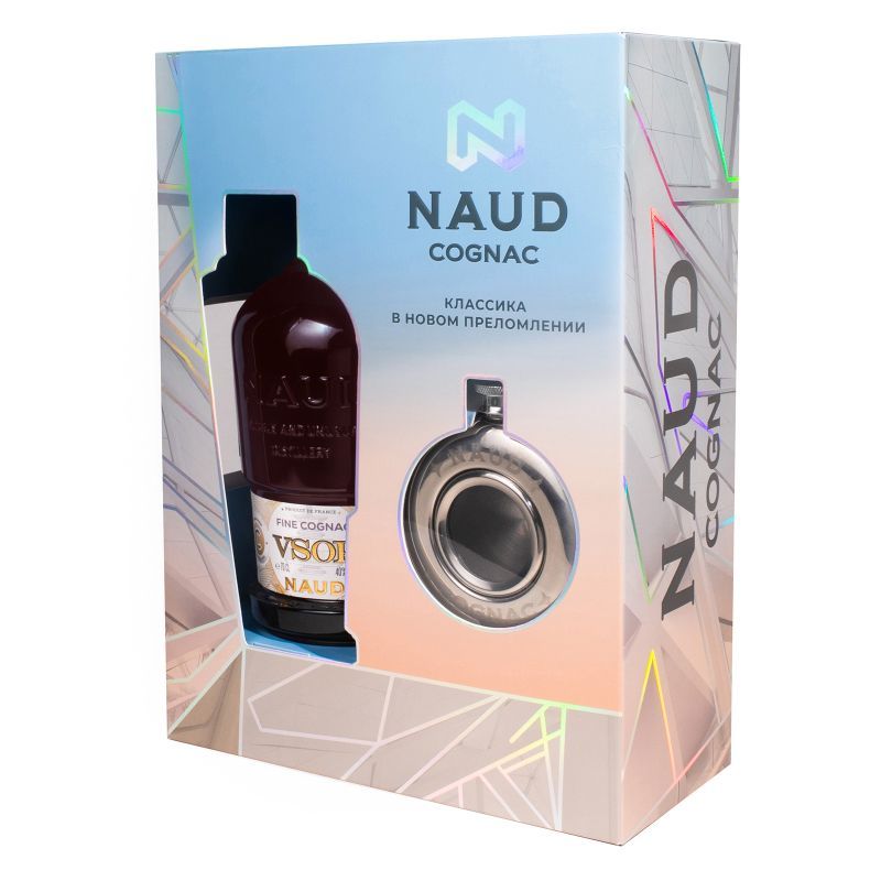 Коньяк НАУД VSOP 40% ПК 0.7л+фляжка